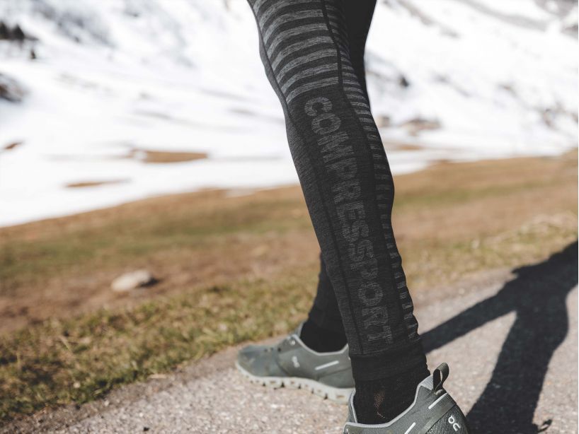 WINTER RUN LEGGING M - BLACK